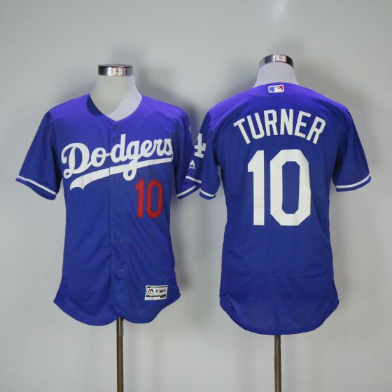 Men Los Angeles Dodgers #10 Justin Turner Blue Elite MLB Jerseys->los angeles dodgers->MLB Jersey